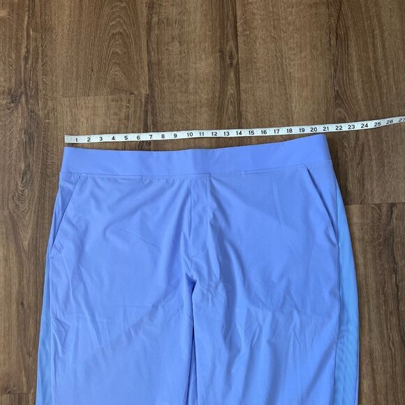 EUC Athleta Brooklyn Ankle Pant Side Stripe Periwinkle Sz 20 - Picture 5 of 11